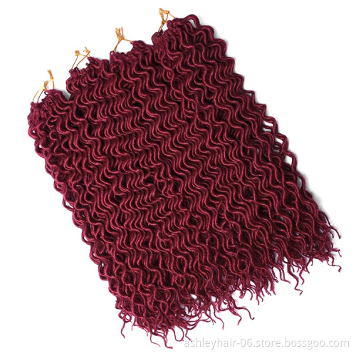 18in 24strands  spot   japanese  ombre kanekalon curl faux  locs afro  synthetic  braid  hair